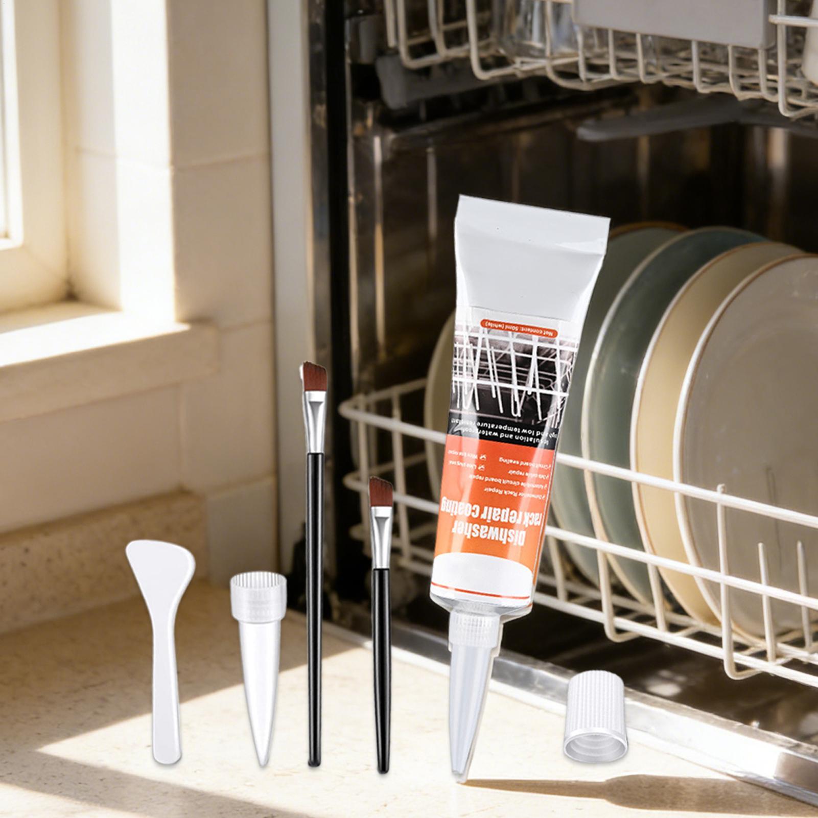 Home Cooking Appliances - 食器洗い機ラックコーティング補修キット 50ml 金属錆除去ジェル接着剤（ブラシ2本付き）オーブンキッチン家電タッチアップコーティング