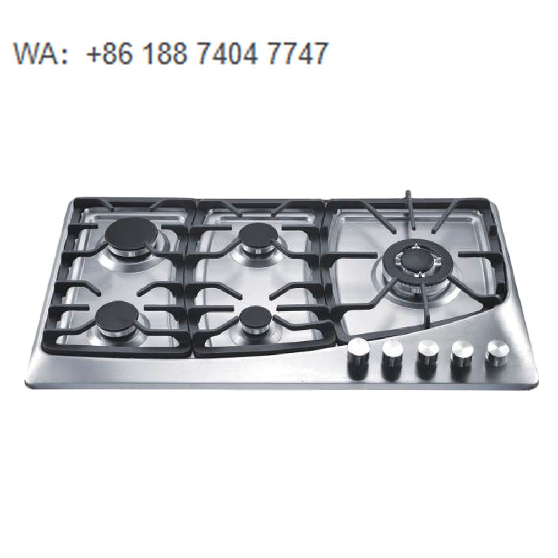 Home Cooking Appliances - 省エネビルトインコンロ 5口 ステンレス製一体型調理器具 モダンな家庭用キッチンデザイン向け