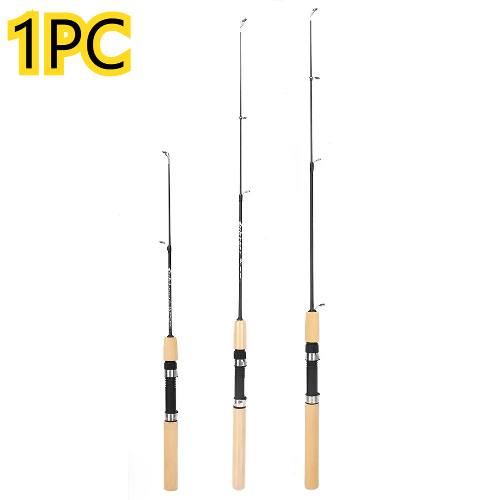 Wok Carbon Steel - 60/80/100 センチメートル氷釣り竿ポータブルカーボン魚竿軽量川快適なグリップエビ釣り竿ルアー釣り竿 F