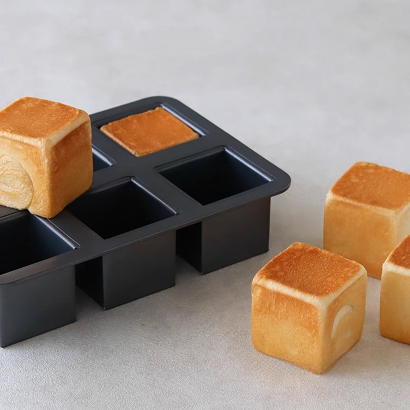 Home Cooking Japanese - 小さな正方形ベーキングトレイ トーストパン用 家庭用 コッタブランド アルミコーティング 日本式ベーキングモールド