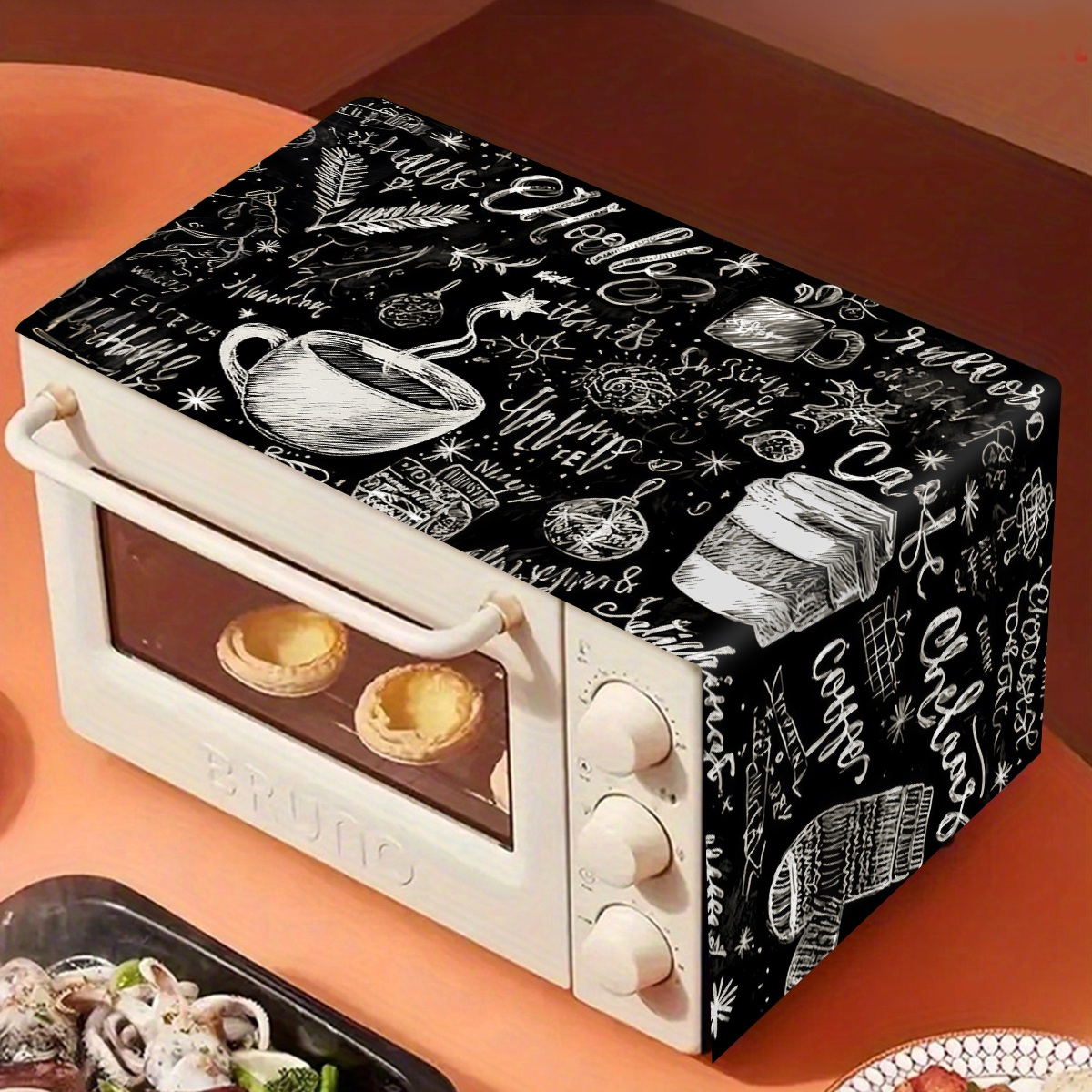 35x85cm ポリエステル製電子レンジ防塵カバー 混合テー - Home Cooking Appliances のレビューと価格