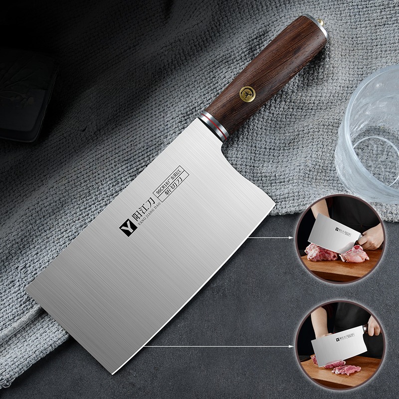 高級中華包丁、プロ用包丁、肉切り包丁、チョッピングナイフ、両 - Wok Carbon Steel のレビューと価格