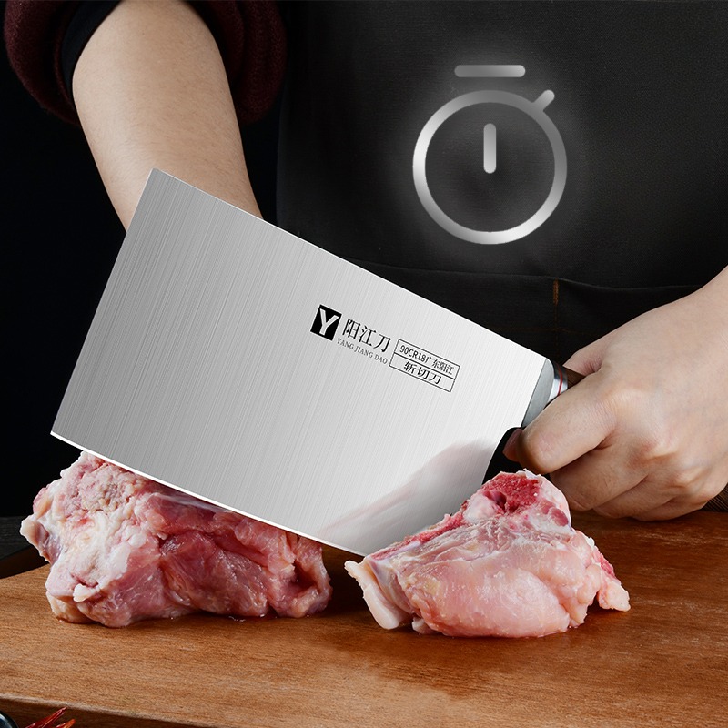 高級中華包丁、プロ用包丁、肉切り包丁、チョッピングナイフ、両 - Wok Carbon Steel のレビューと価格