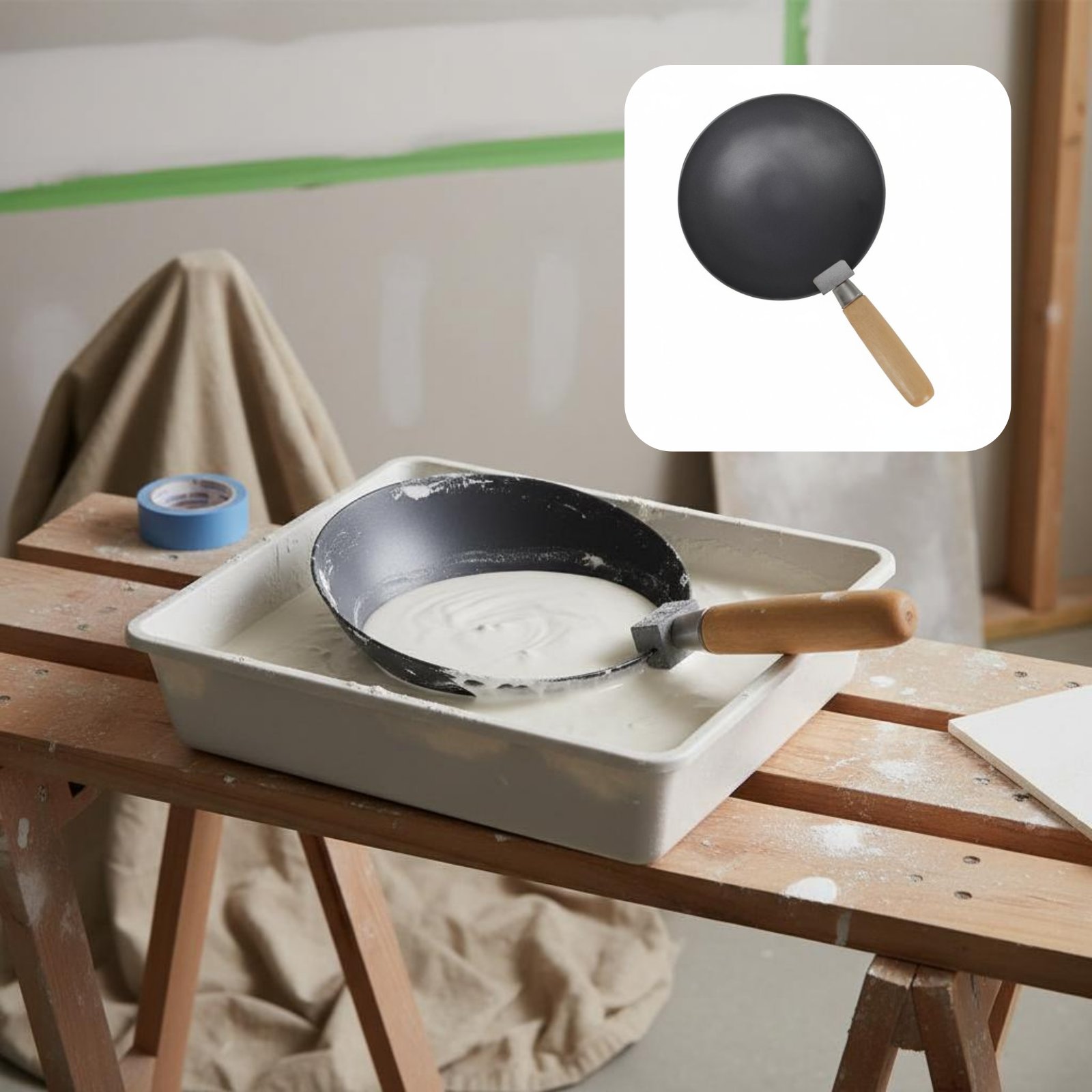 セメント混合用レードル 耐摩耗性ハンドヘルドセメント混合用レ - Wok Carbon Steel のレビューと価格