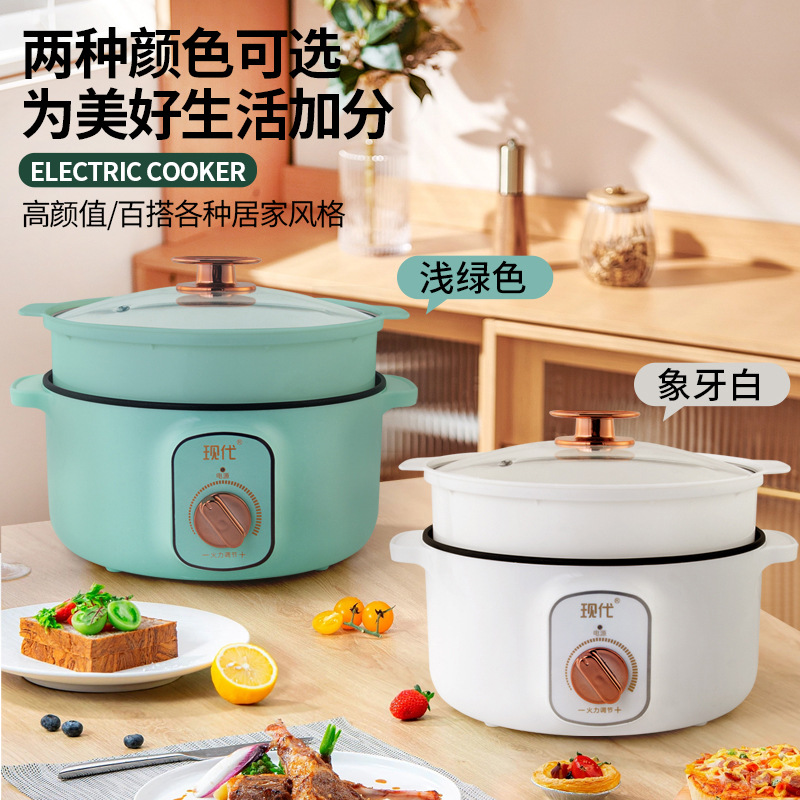 多機能ミニ電気鍋ポータブル学生寮電気調理鍋麺スープ揚げ物家庭 - Home Cooking Appliances のレビューと価格