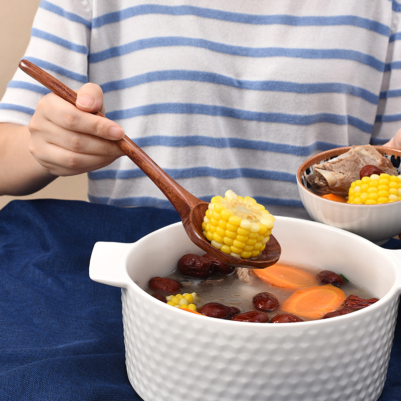 ロングハンドルラーメン木製スプーン日本キッチン調理器具食器サ - Home Cooking Japanese のレビューと価格