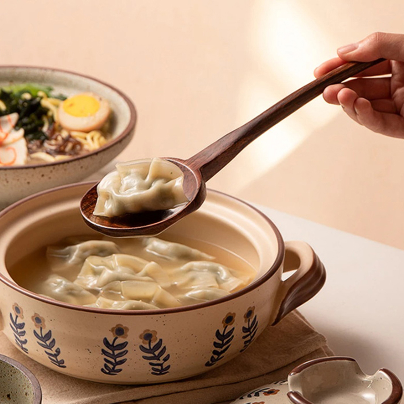 ロングハンドルラーメン木製スプーン日本キッチン調理器具食器サ - Home Cooking Japanese のレビューと価格