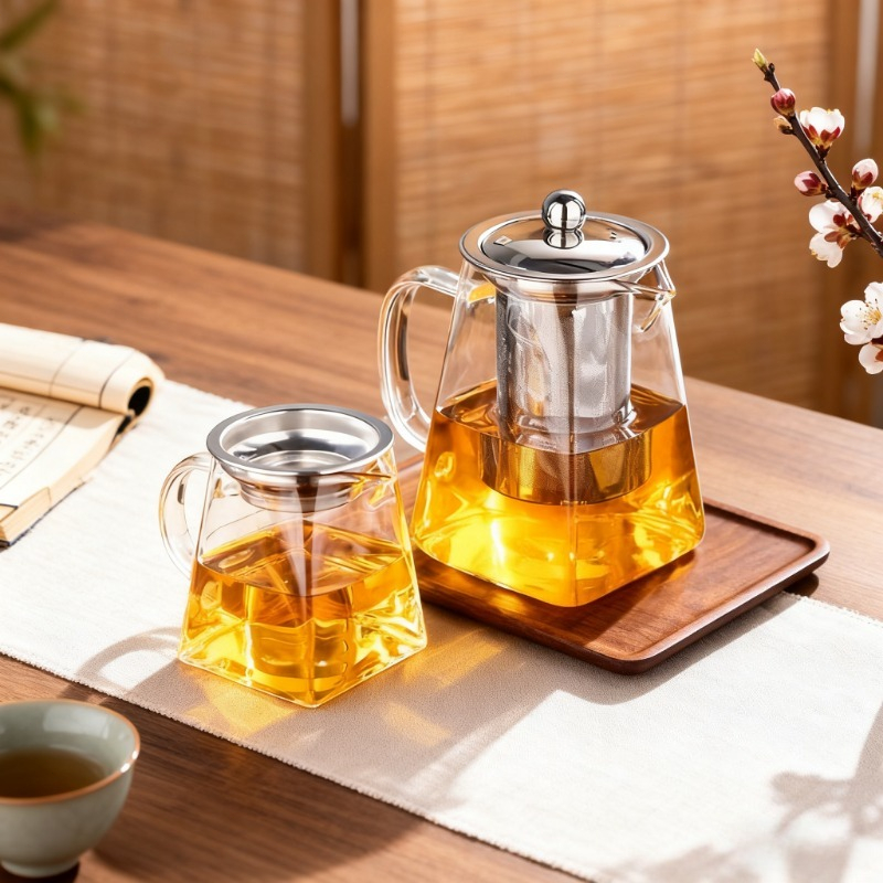ガラス製ティーポット、茶こし付きティーセット、ケトルメーカー - Home Cooking Appliances のレビューと価格