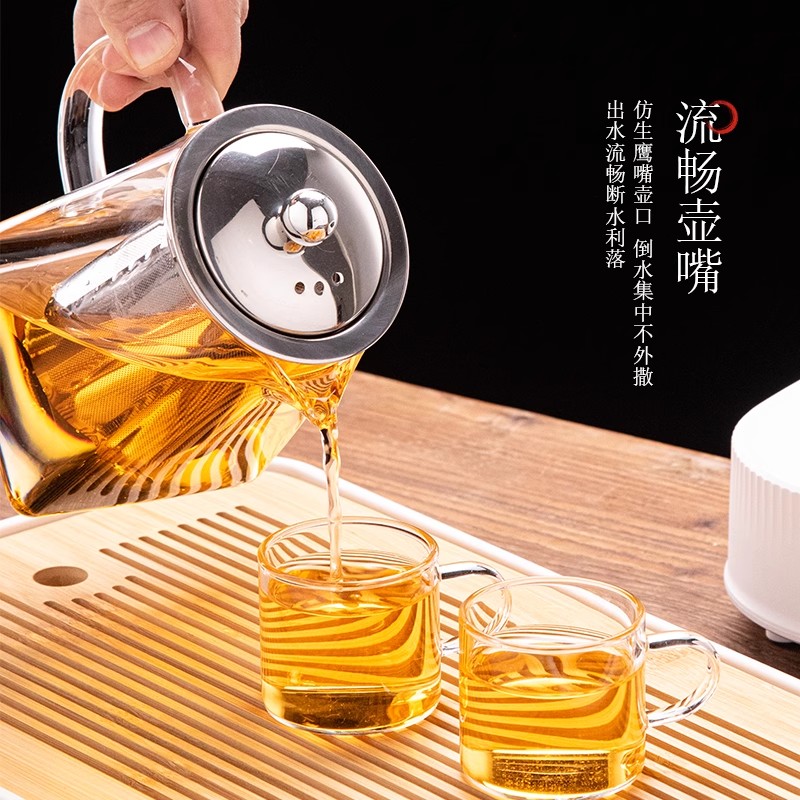 ガラス製ティーポット、茶こし付きティーセット、ケトルメーカー - Home Cooking Appliances のレビューと価格