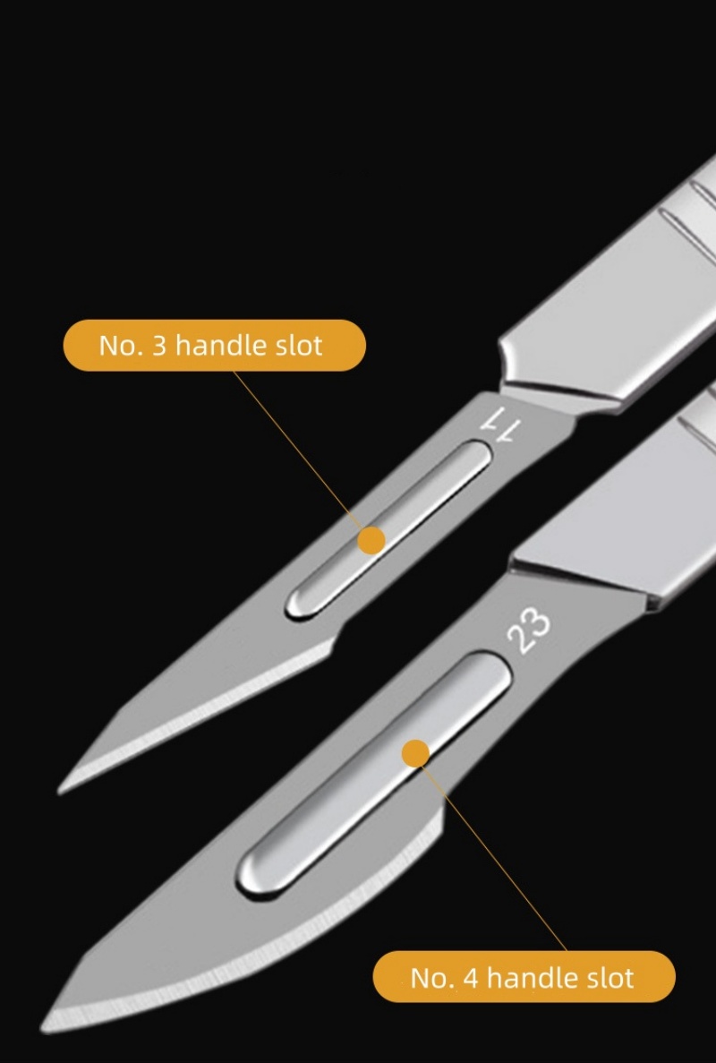 ハンドル付き外科用炭素鋼メスブレード、彫刻クラフトナイフ、グ - Wok Carbon Steel のレビューと価格