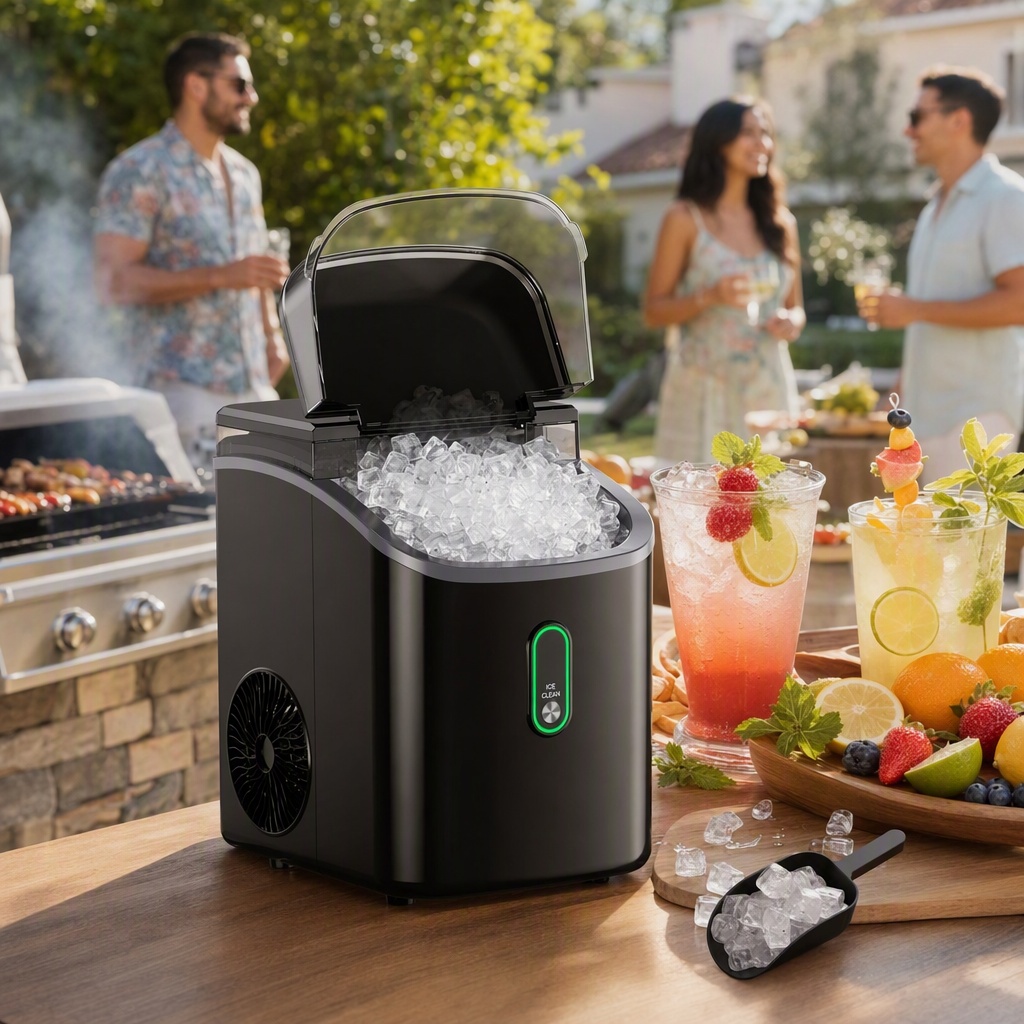 ナゲットアイスメーカー、ソフトな噛みやすい氷を生成する卓上型 - Home Cooking Appliances のレビューと価格
