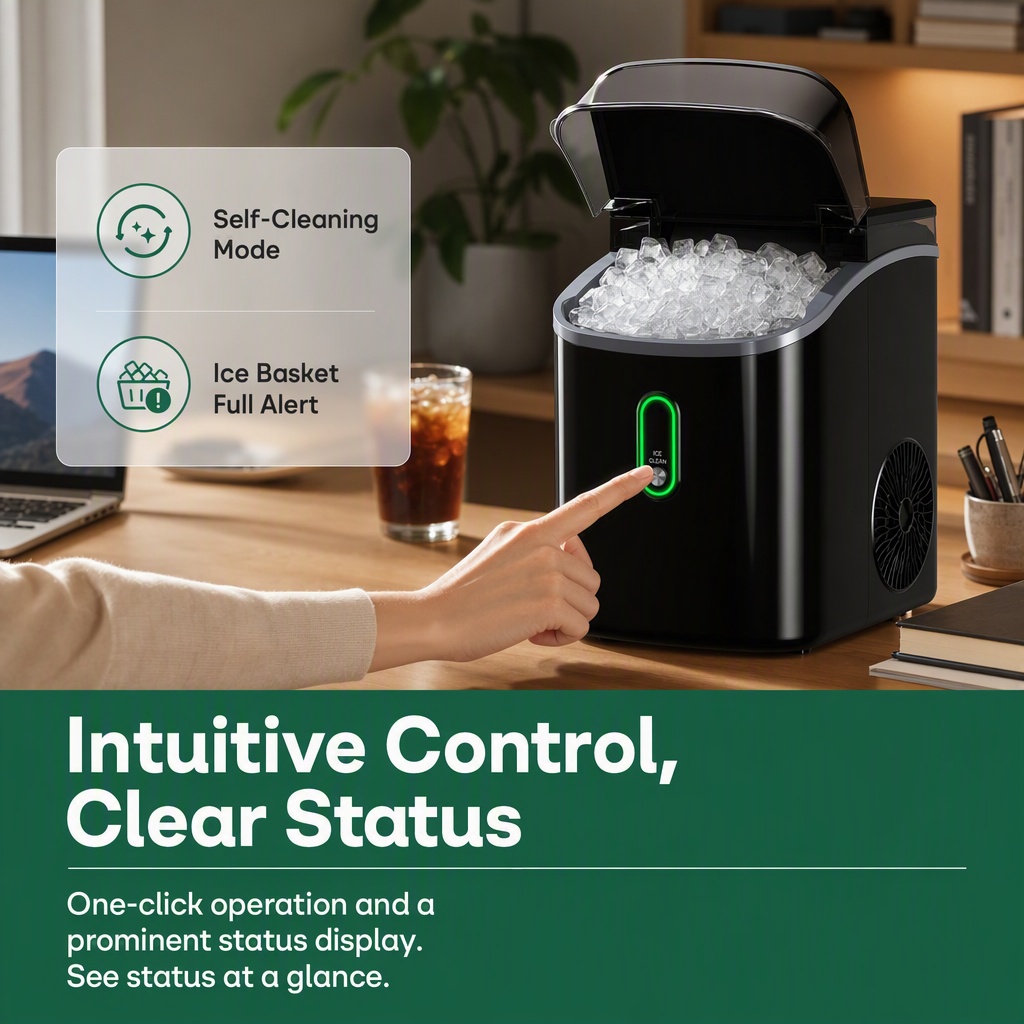 ナゲットアイスメーカー、ソフトな噛みやすい氷を生成する卓上型 - Home Cooking Appliances のレビューと価格