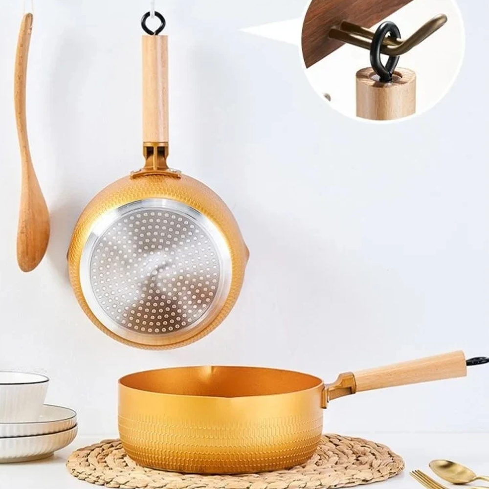 18/20/24cm ゴールドスープポット 日本風雪鍋 ノン - Home Cooking Japanese のレビューと価格